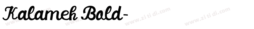 Kalameh Bold字体转换